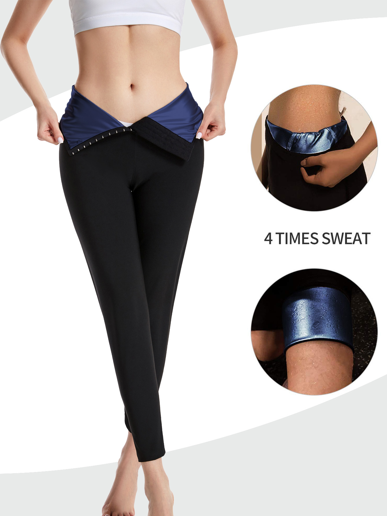 Women'S Fashion Leggings - Женские спортивные штаны для сауны с