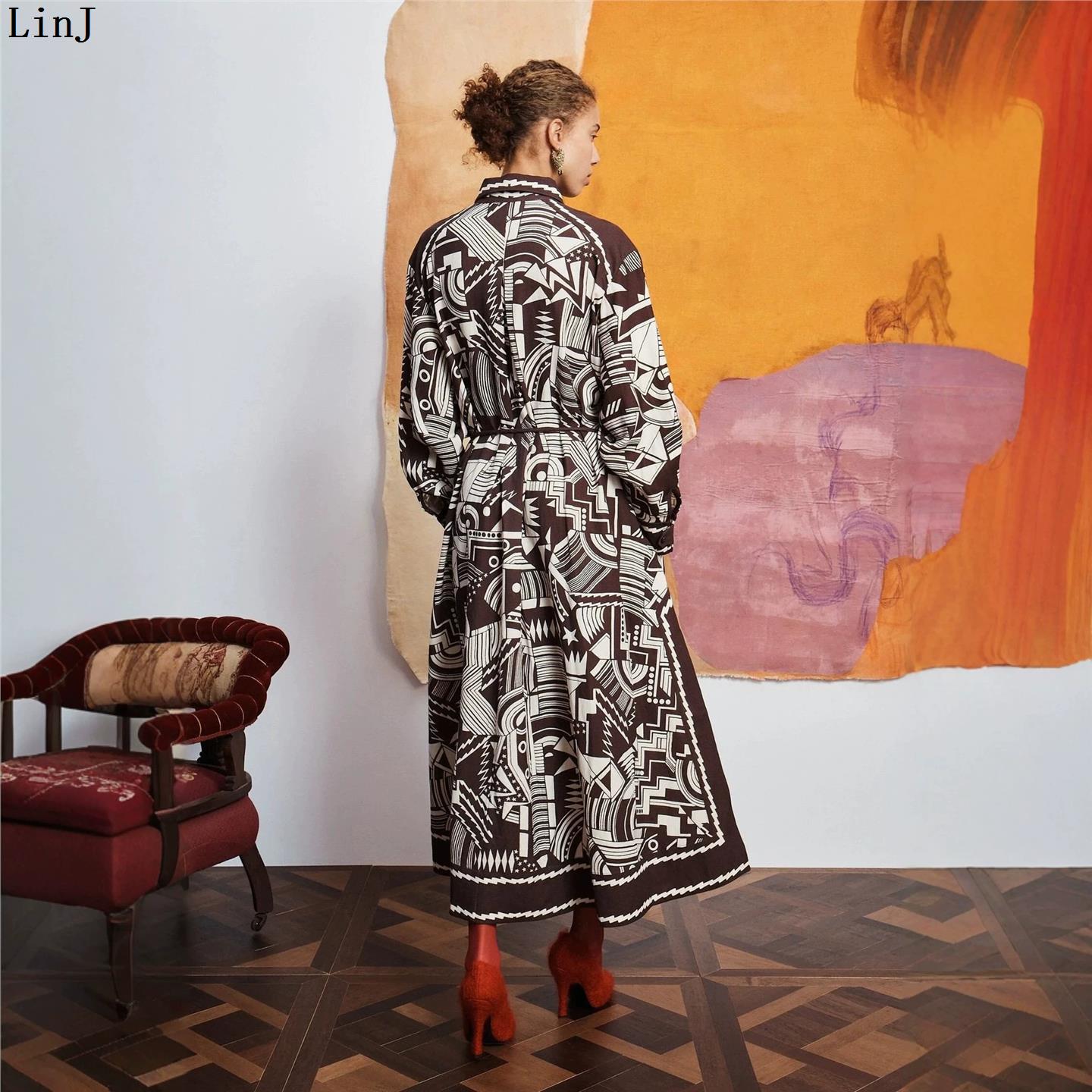 Женское повседневное платье с  – обзор и цена Belted Shirt Dress