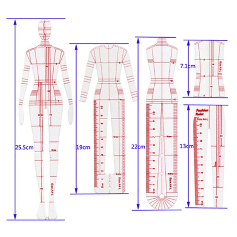 Набор из 1 шт. женских модных  – обзор и цена Women Fashion Figure Template