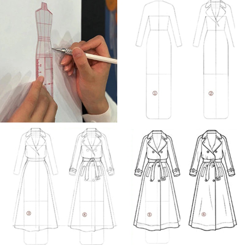 Набор из 1 шт. женских модных  – обзор и цена Women Fashion Figure Template