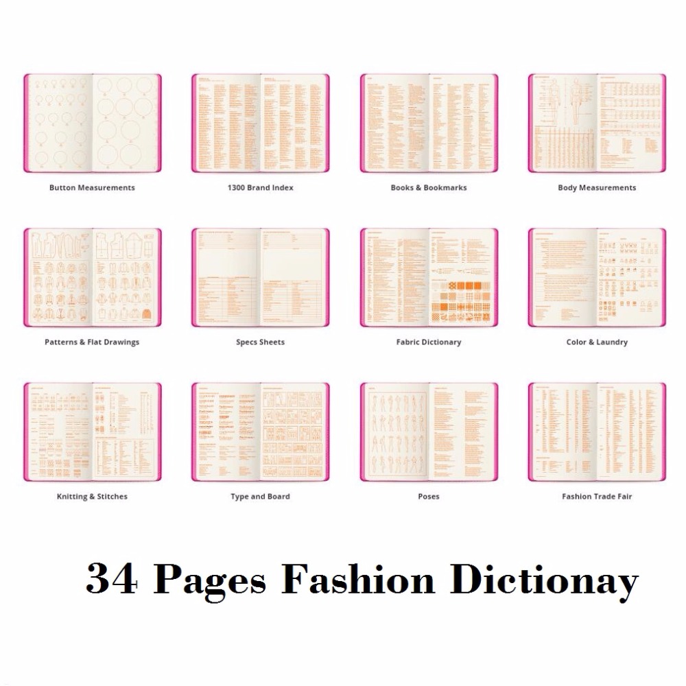 Женский блокнот A5 с вишней и  – обзор и цена Women Fashion Figure Template