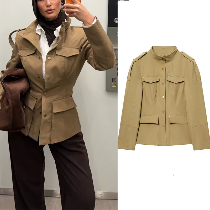 Женская куртка в стиле милитар – обзор и цена Women'S Fashion Utility Jacket
