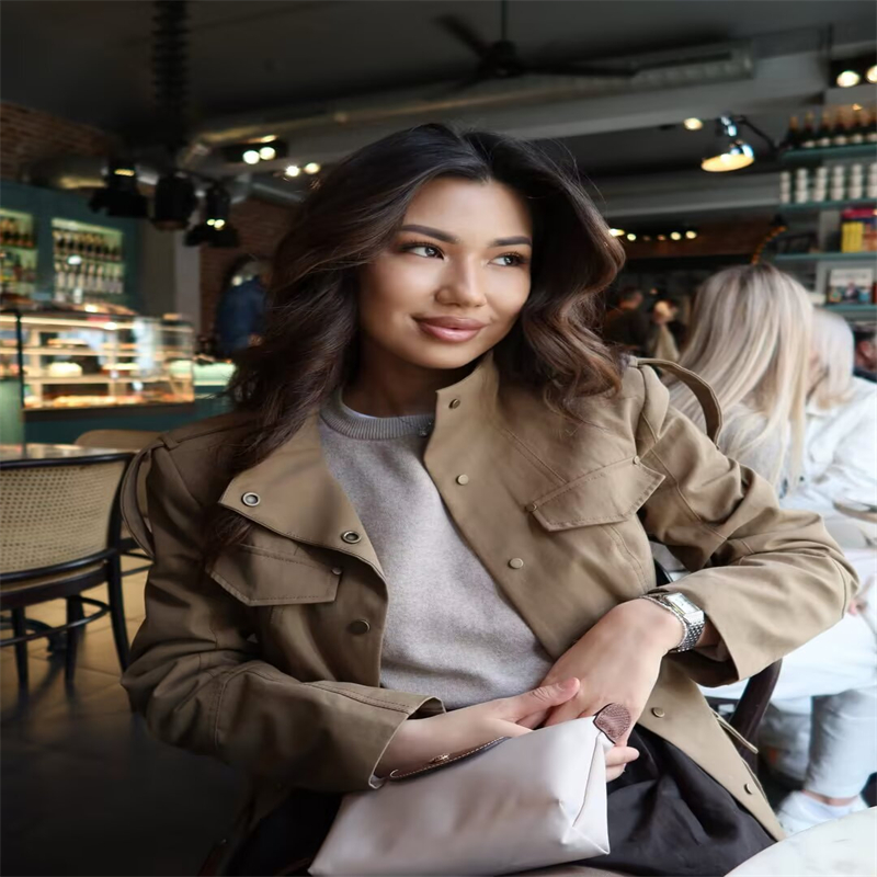 Женская куртка в стиле милитар – обзор и цена Women'S Fashion Utility Jacket