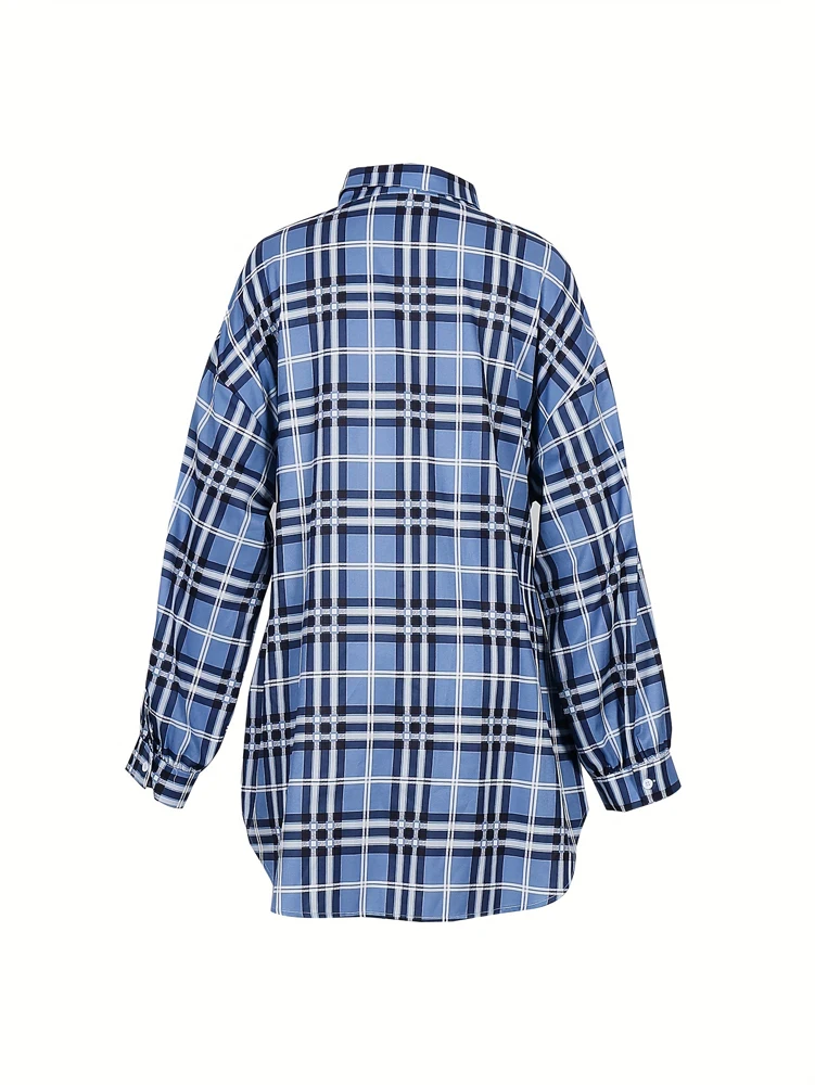 Женское клетчатое платье-рубаш – обзор и цена Belted Shirt Dress